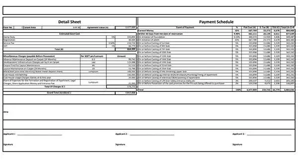 PAYMENT SCHEDULE